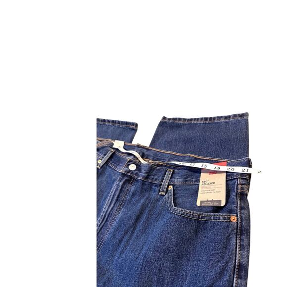 Levi’s 550 Relaxed Fit Jeans Men’s Size 42x30 Blue Denim Straight Leg NWT - Picture 5 of 6